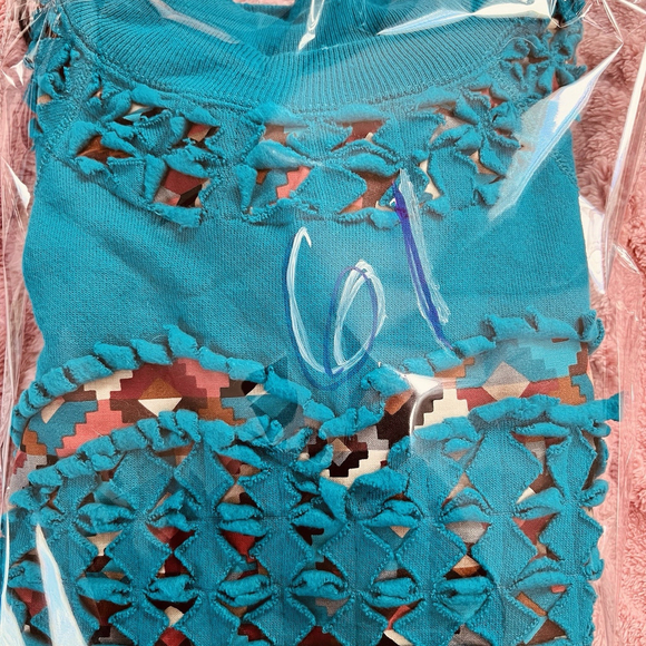 Vintage 80s Cut Out Peek-a-Boo Quilt Sweatshirt XL Farm Country Western - Picture 12 of 12